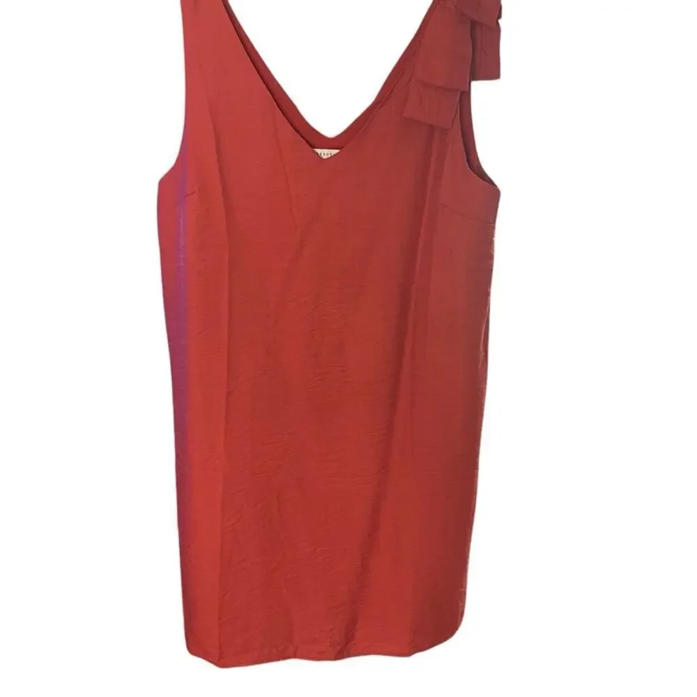 Crescent Sleeveless Cocktail Dress, Rustic Orange, Party, Date, Vacation, L - Picture 3 of 8